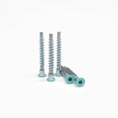 Countersunk Hexagonal Self Tapping Roller Thread thẳng sửa chữa vít gỗ răng Cabinet vít