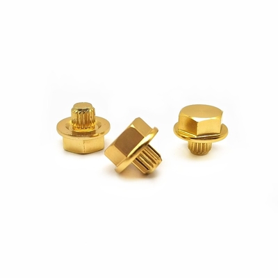 Gia công trang trí đinh hợp kim nhôm vít tùy chỉnh 6063 trục bánh xe ô tô thẳng