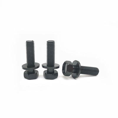 Đầu hình lục giác bên ngoài Pad mùa xuân phẳng kết hợp Bolt Screw Độ bền cao