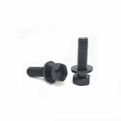 Thép carbon bên ngoài Hexagon kết hợp vít lớp 10.9 Hexagon đầu cuộn