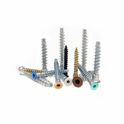 Countersunk Cabinet gỗ vít tự chạm 2.9mm M6 * 50 M7 * 28 đầu phẳng Hexagonal tự chạm vít