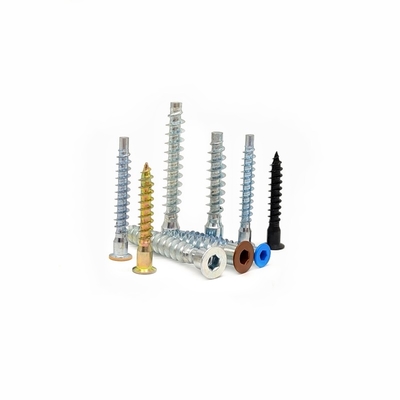 Sáu góc dây ngang thẳng cắt gỗ răng vít màu sơn Countersunk đầu