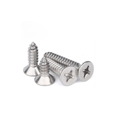 Đầu phẳng thép không gỉ tự bóp vít Countersunk Head Pointed Tail Cross