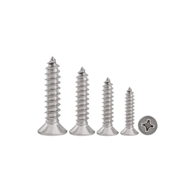 304 thép không gỉ đục vít tự bóp Countersunk Cross M5 M6 M8