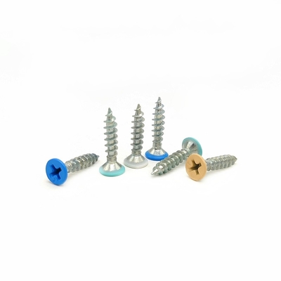 Countersunk Head Cross Self-Tapping Screws với đầu phẳng với sơn màu