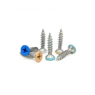 Countersunk Head Cross Self-Tapping Screws với đầu phẳng với sơn màu