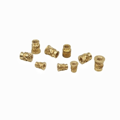 Double Twill Copper Nut Copper Insert Copper Flower Mother Hot Melt Injection Nut Copper Insert Nut (Nước đồng đúc nóng)