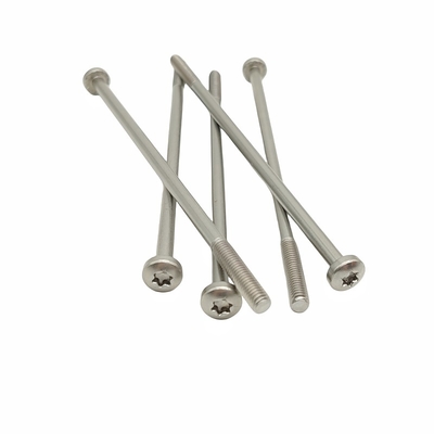 Pan đầu vít phần sợi thép không gỉ vật liệu hoa hình rãnh T30 T25 T20 T15 tùy chỉnh chiều dài đầu