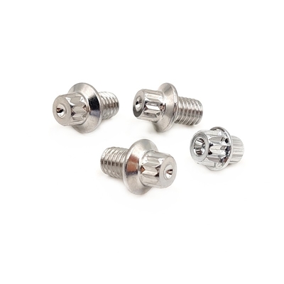 Custom không chuẩn Flange chống trộm vít thép không gỉ hoa chống trượt vít