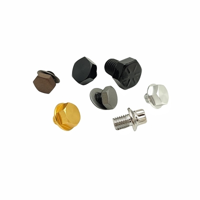 10.9 lớp sơn màu đen rực rỡ Hexagon Bolt Carbon Steel Hexagon Screw