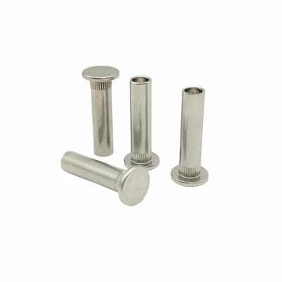 Chất xăng chống phun muối Stainless Steel Flat Head Semi Hollow Rivets Stainless Steel Serrated Rivets Pressure Rivet