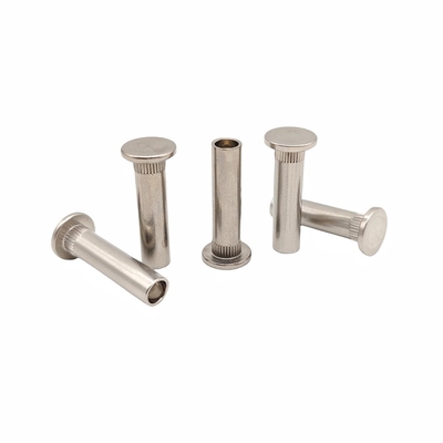 Nhà máy bán buôn tùy chỉnh phẳng đầu bán rỗng rivet không riveted thép serrated rivet không chuẩn vít.