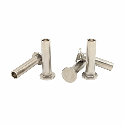 Nhà máy bán buôn tùy chỉnh phẳng đầu bán rỗng rivet không riveted thép serrated rivet không chuẩn vít.