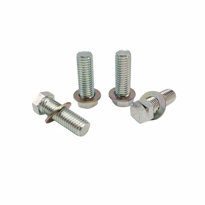 Nhập khẩu bảo vệ môi trường Đen kẽm bên ngoài Hexagon Bolt Màu kẽm Full Thread Hexagon Head Screw