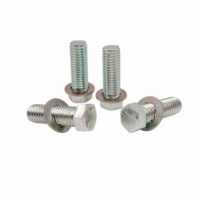 Nhập khẩu bảo vệ môi trường Đen kẽm bên ngoài Hexagon Bolt Màu kẽm Full Thread Hexagon Head Screw