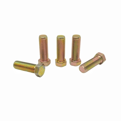 Xử lý tùy chỉnh làm cho môi trường thân thiện màu kẽm bên ngoài Hexagon Bolt mỏng Full-threaded Hexagon Head Screws