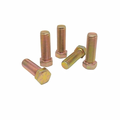M10 * 30 Bảo vệ môi trường Màu Sữa bên ngoài Hexagon Bolt Electrophoresis Đen Hexagon Full Tooth Screw