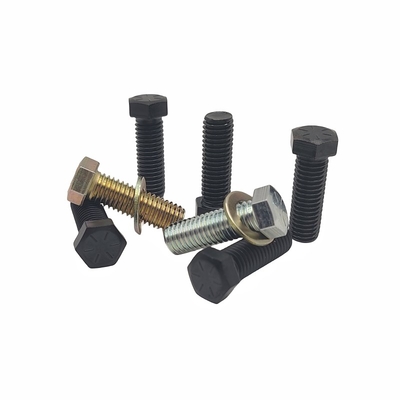 Nhà máy bán buôn Bảo vệ môi trường Màu Sơn Sữa Hexagon Bolt Electrophoresis Đen Hexagon Full Tooth Screw.