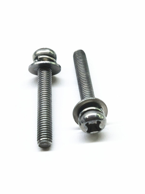 SEMS Carbon Steel Machine Screws Sữa Nickel hợp kim Stainless Steel Màu gốc M4X16
