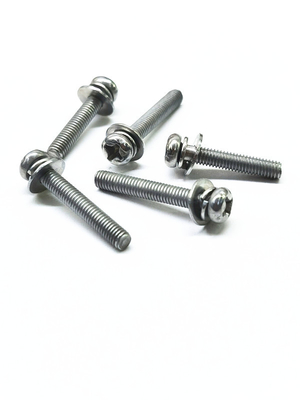 SEMS Carbon Steel Machine Screws Sữa Nickel hợp kim Stainless Steel Màu gốc M4X16