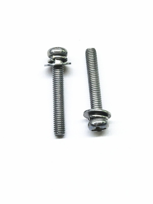 SEMS Carbon Steel Machine Screws Sữa Nickel hợp kim Stainless Steel Màu gốc M4X16