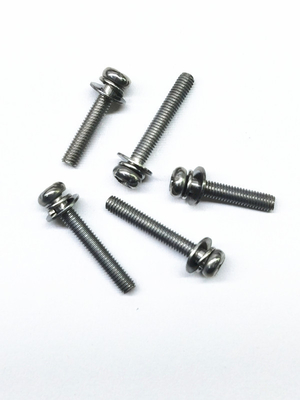 SEMS Carbon Steel Machine Screws Sữa Nickel hợp kim Stainless Steel Màu gốc M4X16