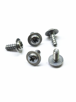 Sợi kẽm nickel hợp kim Phillips vít được xây dựng trong gối vít đầu tròn với tự chạm vít