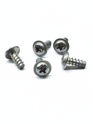 Sợi kẽm nickel hợp kim Phillips vít được xây dựng trong gối vít đầu tròn với tự chạm vít