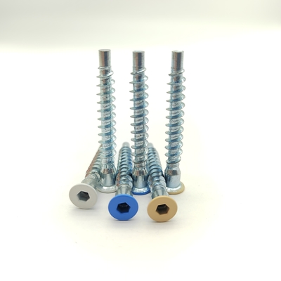 Vít tự ren M5 bằng thép không gỉ mạ kẽm đầu bằng, gói 100 chiếc