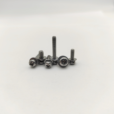 Vít đầu bằng Phillips có vòng đệm khóa mạ kẽm M4-M12