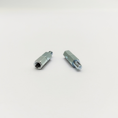 M4 Hex Standoff Screw 8mm Stainless Steel Blue-Zinc Plated
