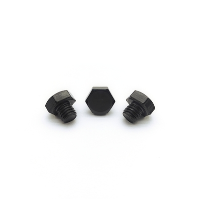 M8x1.25mm Stainless Steel Hex Bolt 12.3mm Đen điện đệm