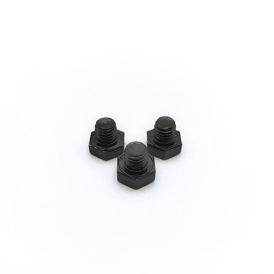 M8x1.25mm Stainless Steel Hex Bolt 12.3mm Đen điện đệm