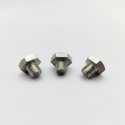 Bu-lông bánh xe M8 Chrome, chiều dài 12.3mm, đầu lục giác 13mm, thép không gỉ