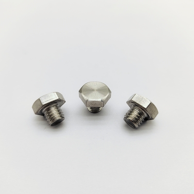 Bu-lông bánh xe M8 Chrome, chiều dài 12.3mm, đầu lục giác 13mm, thép không gỉ