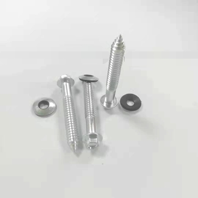 Thép không gỉ tự bóp vít với máy rửa cao su 5.85x5.85 Vít mái nhà với máy rửa tự bóp vít bê tông