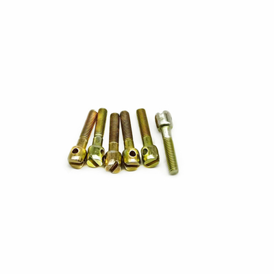 Cắt một chữ Vít khoan chì mạ kẽm mạ kẽm Vít tự khoan bằng thép cacbon kẽm Ｍ3x16 Lỗ đơn được ISO phê duyệt