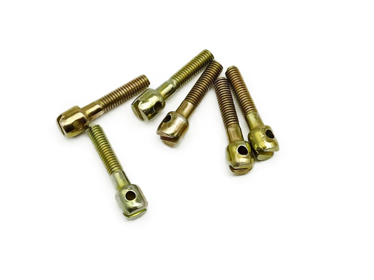 Đầu hình trụ với lỗ Vít đo dây thừng thô, Vít niêm phong bằng sắt galvanized hoặc thép không gỉ cho các dụng cụ