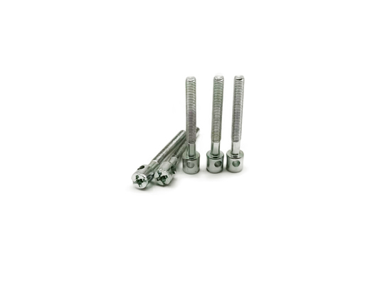 Máy thép carbon mạ kẽm Vít M3x25 Phun cát một lỗ
