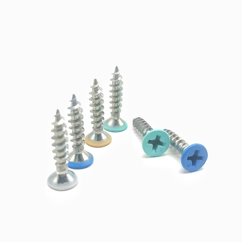Countersunk Sơn màu tự chạm vào Vít đồ nội thất Sơn ISO