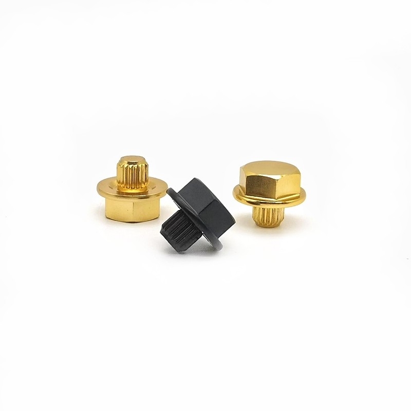 Gia công hợp kim nhôm Vít thẳng Tùy chỉnh 6063 Bánh xe ô tô Hub Trang trí móng tay