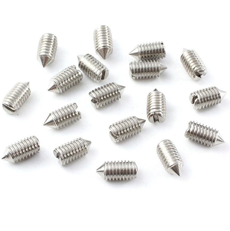 Nhà máy bán trực tiếp Stainless Steel 304 Slotted Tip Set Screw Máy đo Spire Screw