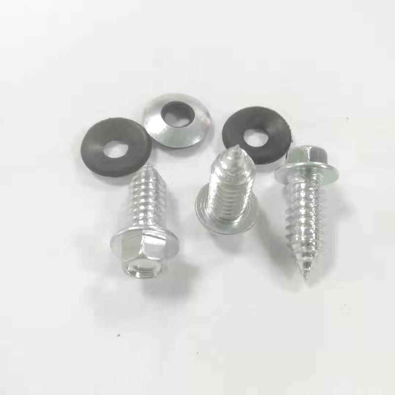 Thép không gỉ tự bóp vít với máy rửa cao su 5.85x5.85 Vít mái nhà với máy rửa tự bóp vít bê tông