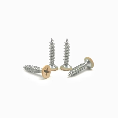 Sơn màu tùy chỉnh Sơn tự chạm Vít đồ nội thất Countersunk Cross Screws