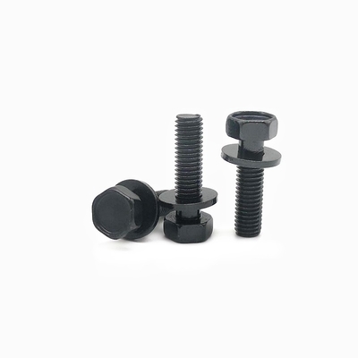 Thép carbon bên ngoài Hexagon kết hợp vít lớp 10.9 Hexagon đầu cuộn