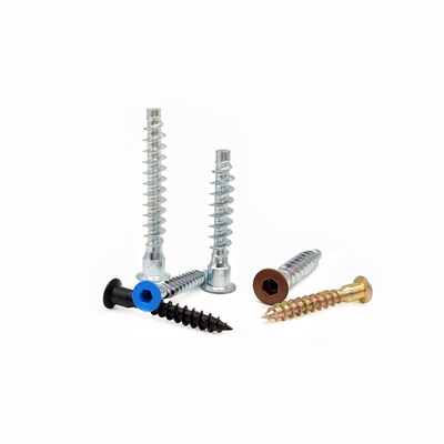 Countersunk Cabinet gỗ vít tự chạm 2.9mm M6 * 50 M7 * 28 đầu phẳng Hexagonal tự chạm vít