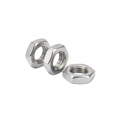 304 thép không gỉ External Hexagon Nut Metal Lock Nut M14 M16 Độ cứng cao