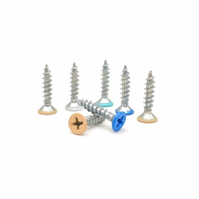 Tùy chỉnh Flat Head Countersunk Cross Tapping Screws Màu sơn