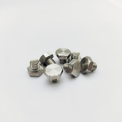 Bu-lông bánh xe M8 Chrome, chiều dài 12.3mm, đầu lục giác 13mm, thép không gỉ